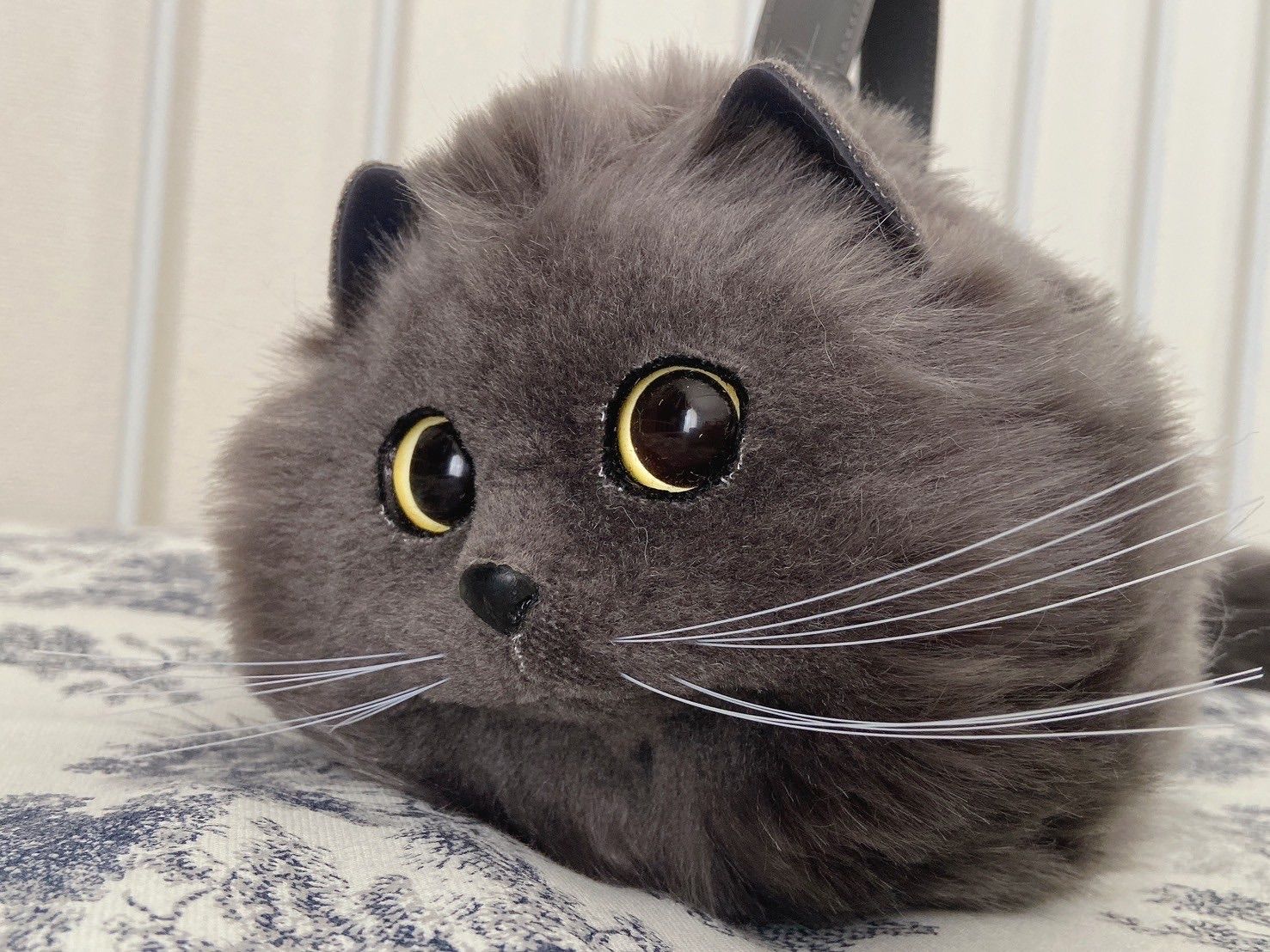 柊グリーンのバックにモフモフフードの猫♡ ハンドメイド mofusand ミニトートバッグ ふんわり(うさぎ) | mofusand