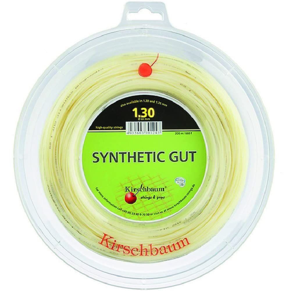 130mm|200m_アンバー Kirschbaum キルシュバウム テニスストリング シンセティックガット Synthetic Gut SG130R アンバー 130mm|200m
