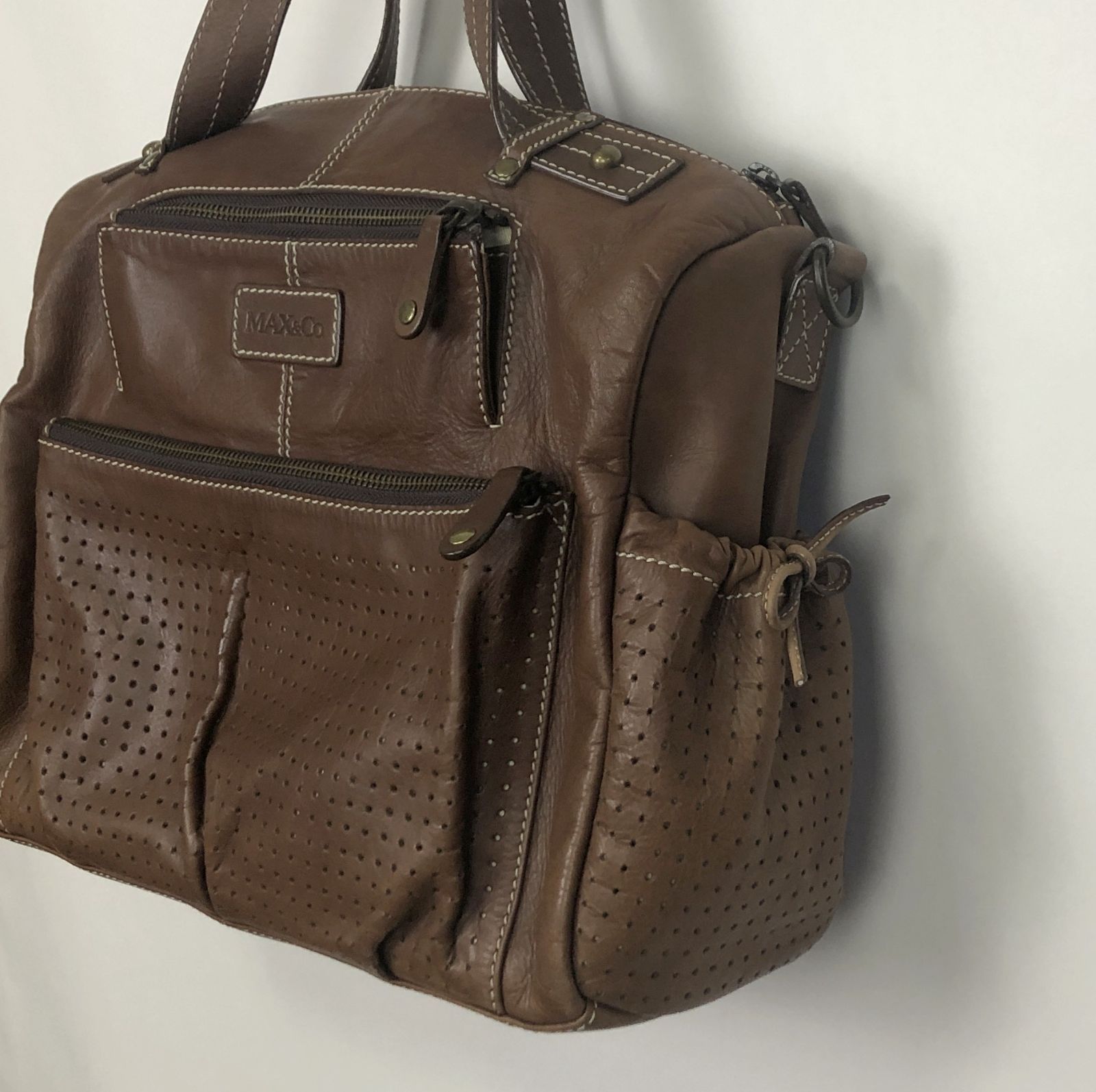 Max&Co 2way レザーバッグ 牛革 ショルダーバッグ - メルカリ