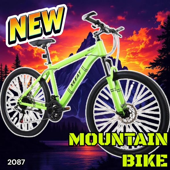 マウンテンバイク 26インチ タイヤ 軽量 自転車 アウトドア バイク ネオン 新品】ネオン マウンテンバイク 26インチ シマノ製 21段変速