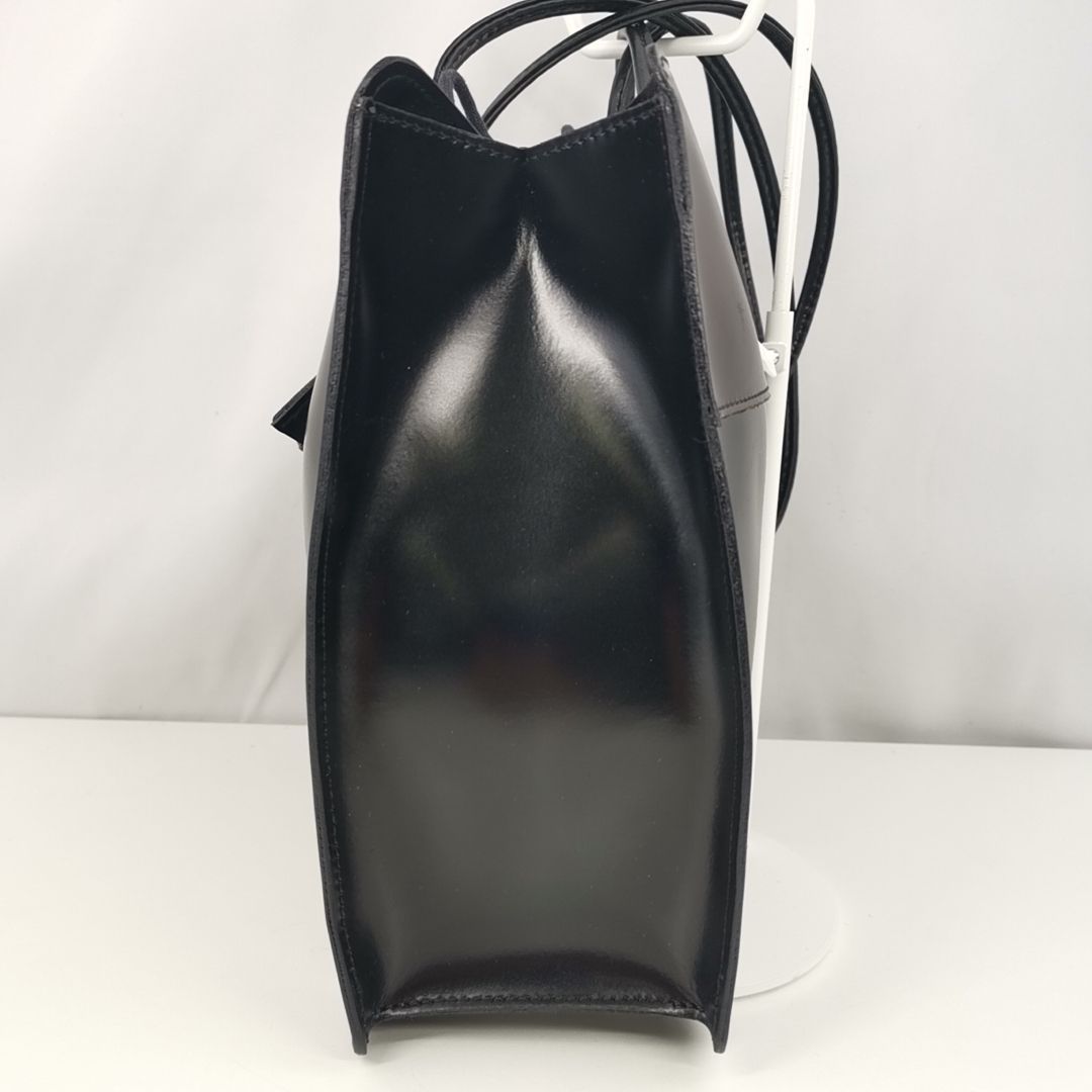 FURLA 】A A-3 フルラ レザー ロゴ刻印 スクエア セミショルダー