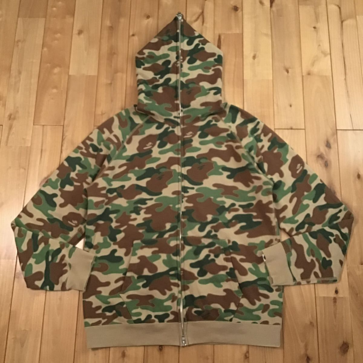 Puzzle camo フルジップ パーカー Lサイズ a bathing ape BAPE full 