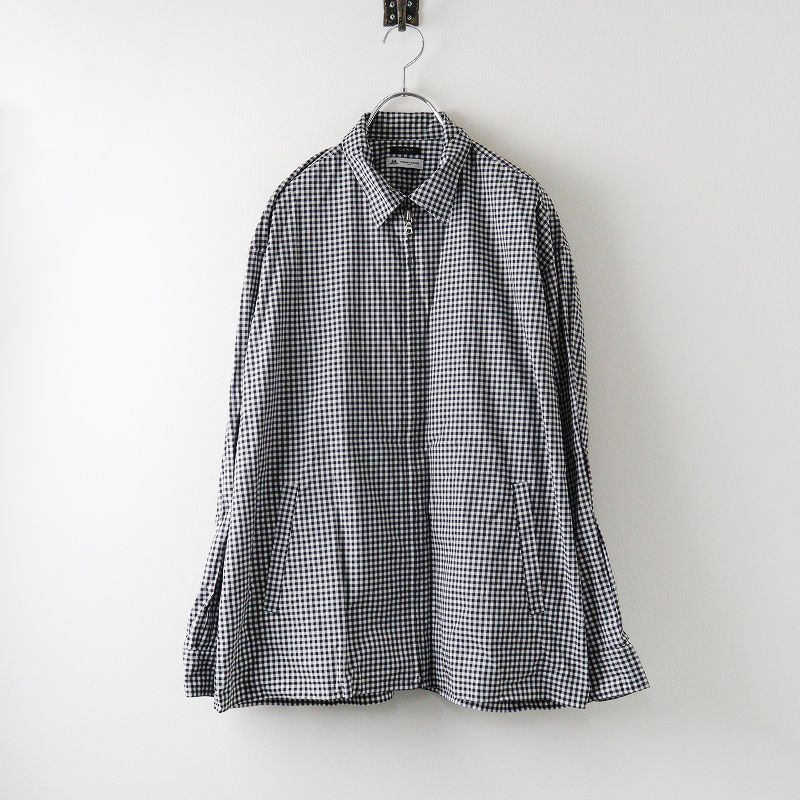 リノ LENO THOMAS MASON Zip Up Blouson 1/ブラック ギンガム