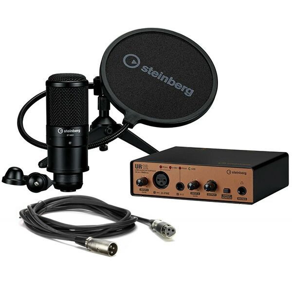 Steinberg UR12 Podcast Starter Pack オーディオインターフェイス マイク セット UR12BPSPACK