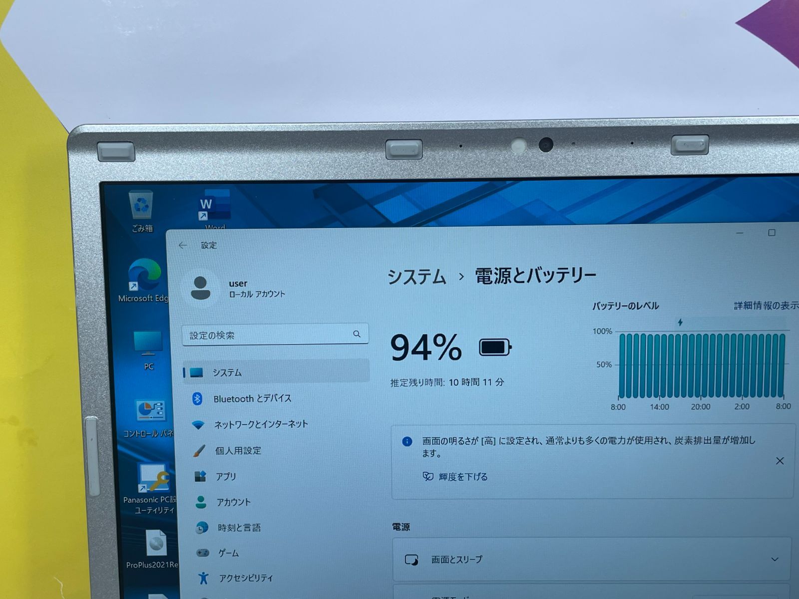 Windows11 パナソニック CF-SZ6 Office2021 超軽量