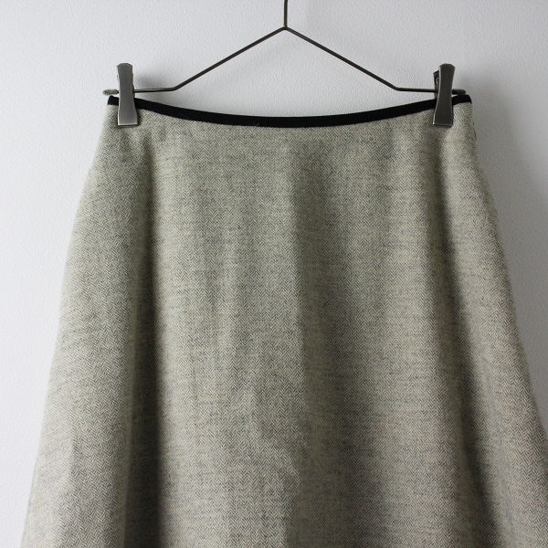 MARGARET HOWELL マーガレットハウエル ウール ヘリンボーン Aライン  