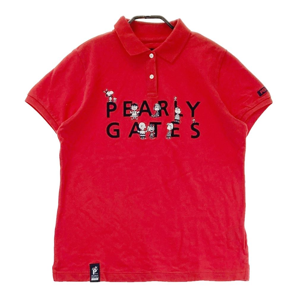 週末セール【新品未使用】パーリーゲイツ　レディース　ポロ　0サイズ　カモフラ サイズ：2 PEARLY GATES パーリーゲイツ ×PEANUTS 半袖