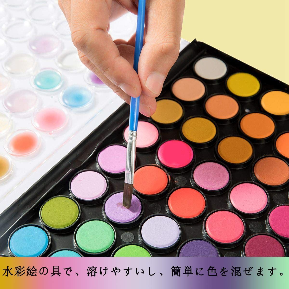 2-118　絵具と筆（４０本以上）　まとめて　水彩　絵画　趣味　油絵　絵具　いろいろ　未使用品と中古品　大量　ジャンク  水彩色えんぴつ48色+世界遺産ぬりえセット [ 文房具 えんぴつ 大人の