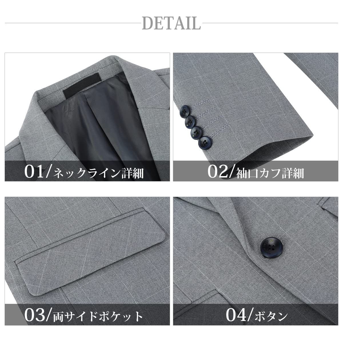  スーツメンズ 3点セット イギリス風 チェック柄 スリーピース CEEN 1つ釦 オシャレ フォーマル その他 小物