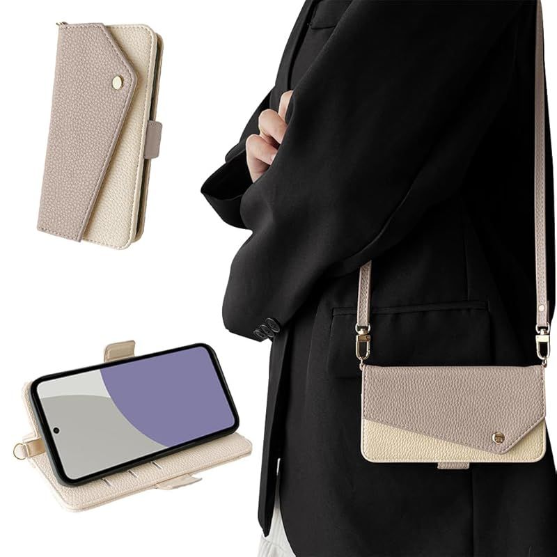 Kahper for Aquos sense9 ケース 手帳型 ショルダー アクオスセンス9 手帳ケース おしゃれ マグネット式 SH-53E SHG14 SH-M29 ケース 手帳型 軽量 衝撃吸収 センス 9 スマホケース カード入れ スタンド機能