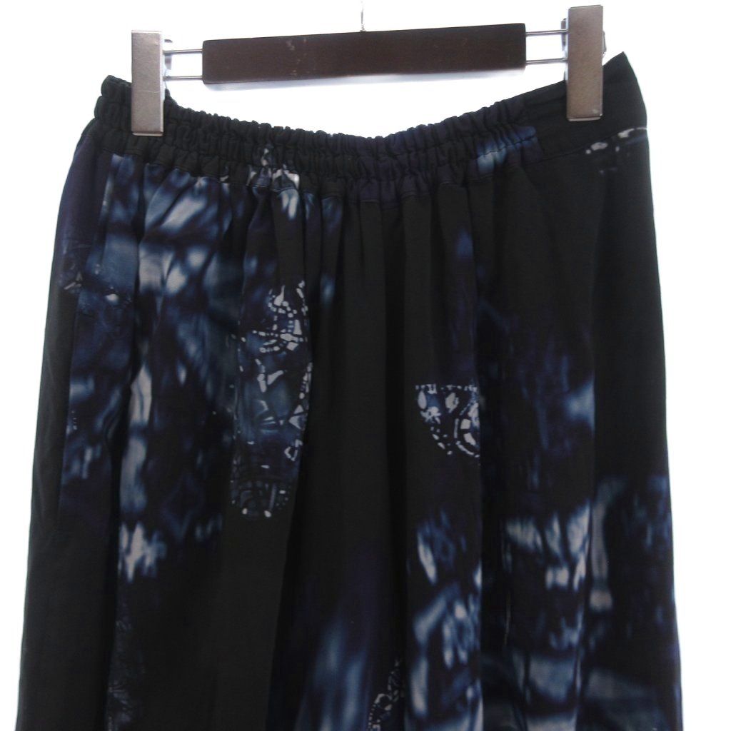  ワイズ Y s ヨウジヤマモト バルーンパンツ サルエル イージー YD-P 17-021 総柄 黒 ブラック 1 サルエルパンツ パンツ