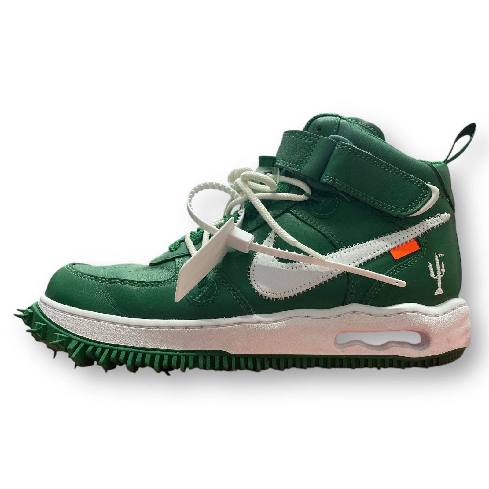 Off-White Nike Air Force 1 Mid SP LTHR Pine Green DR0500-300 