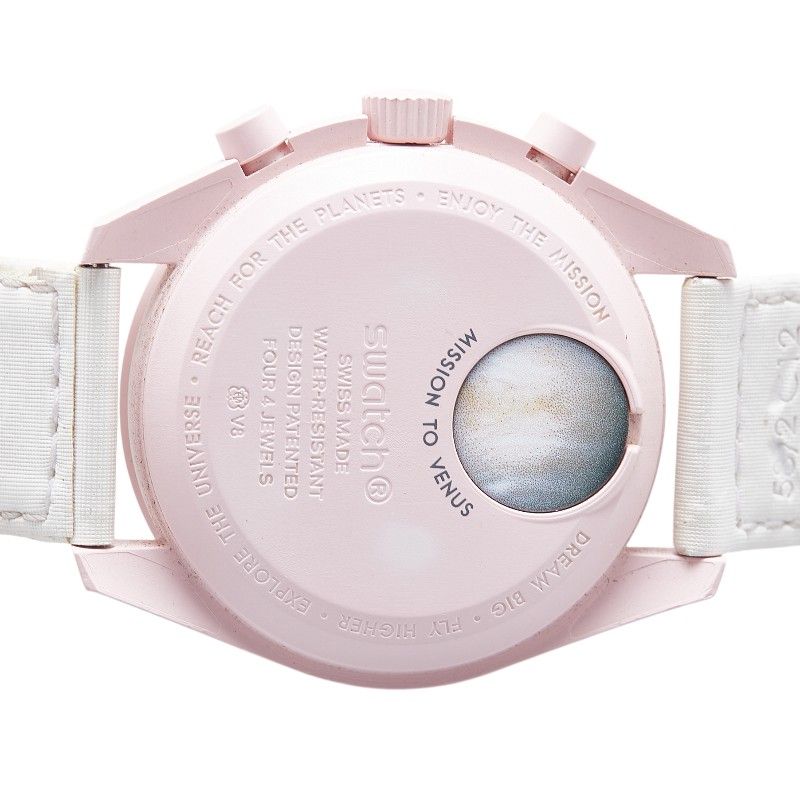 オメガ×スウォッチ　ピンク　MISSION TO VENUS SO33P100 MISSION TO VENUS - Bioceramic MoonSwatch Collection