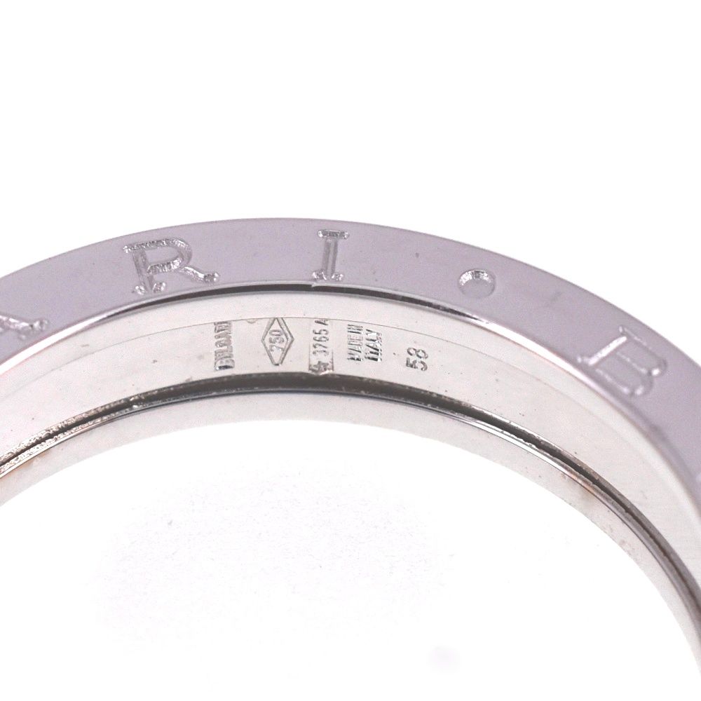 ブルガリ BVLGARI B-Zero1 リング サイズ58 JP18 K18WG メンズ S 139327