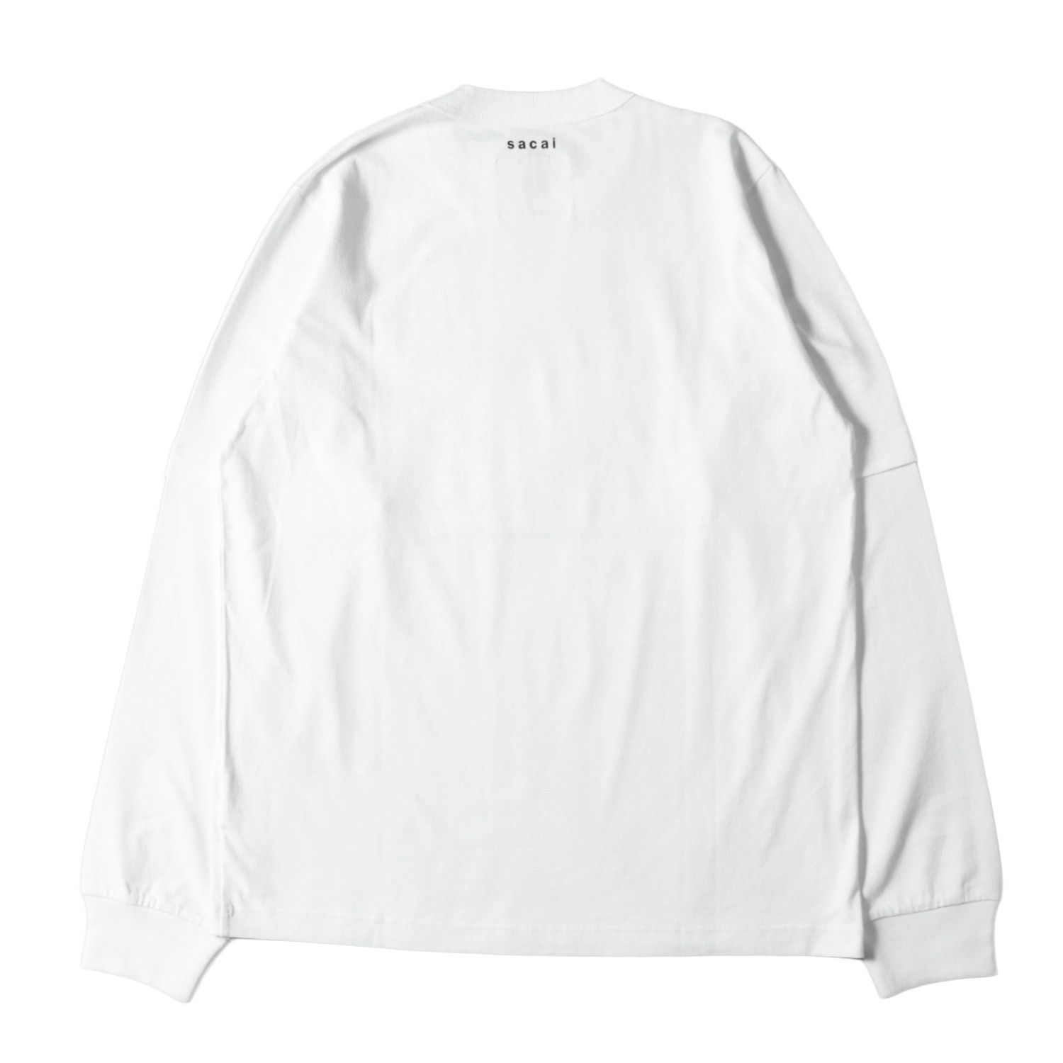 Sacai サカイ Tシャツ サイズ:3 21AW KAWS カウズ フロッキーロゴ 