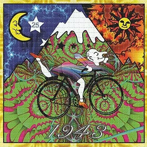 ブロッターアートのアルバート・ホフマン 自転車の日（Bicycle