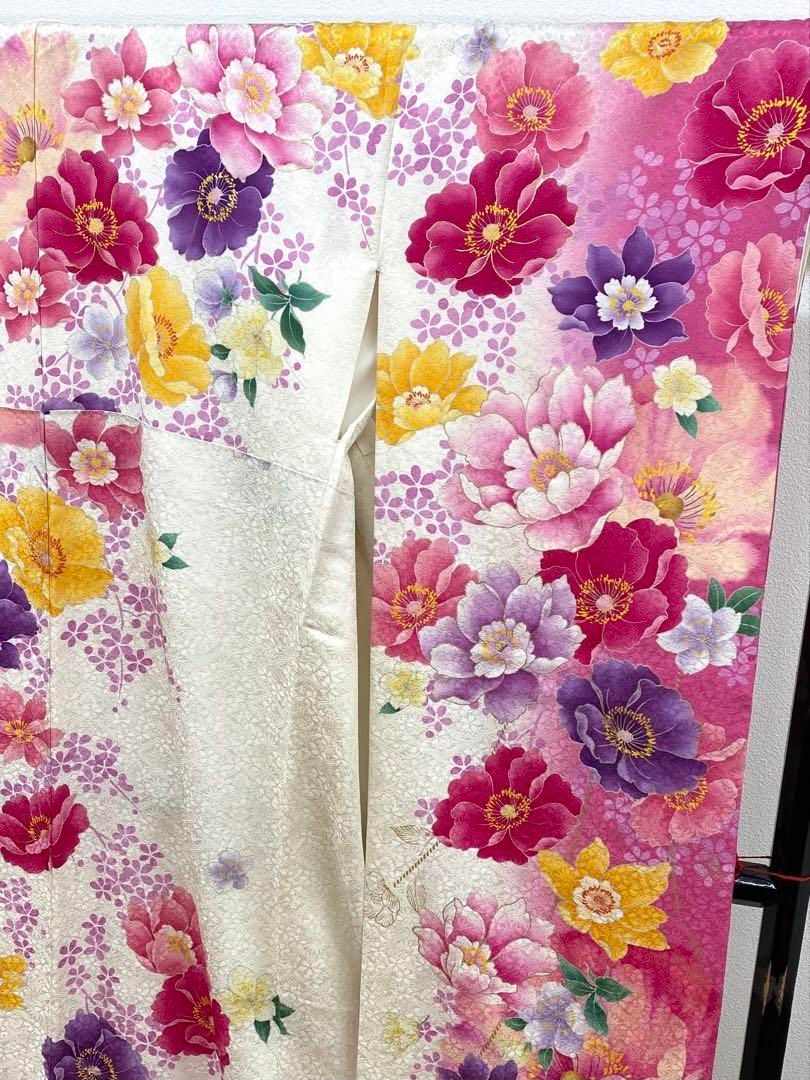 モデル振袖 押切もえ 豪華 金通し 刺繍 金彩 紋意匠 身丈170cm