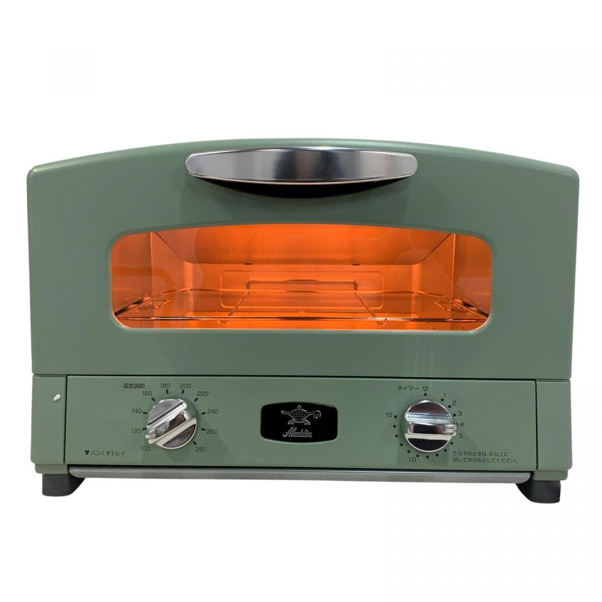 グラファイト グリル-トースター Aladdin アラジン 製 4枚焼き グリーン AET-G13B BYK862514相