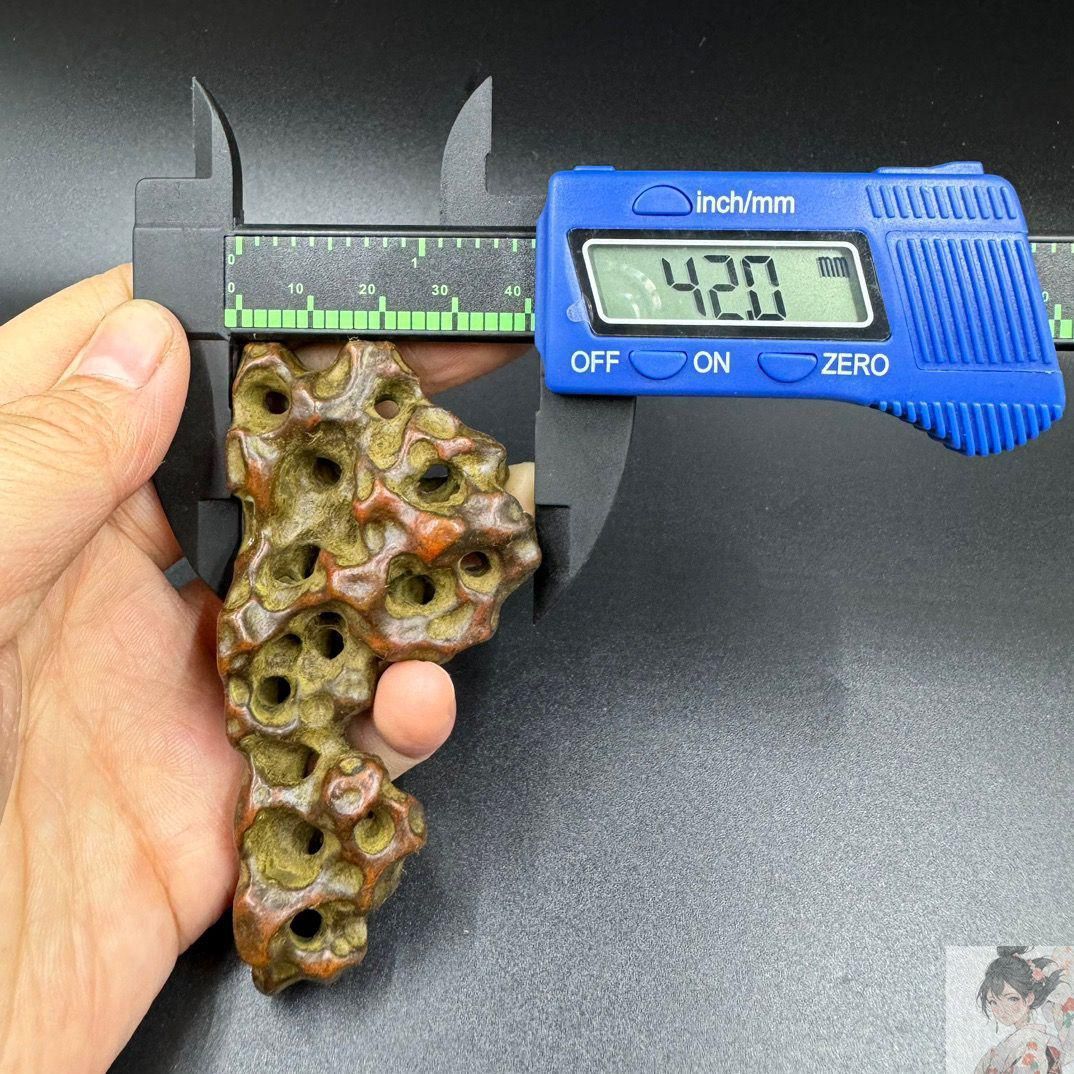 銅製 山透かし彫り筆架 石彫 置物 装飾品 工芸品 書道具 文房具