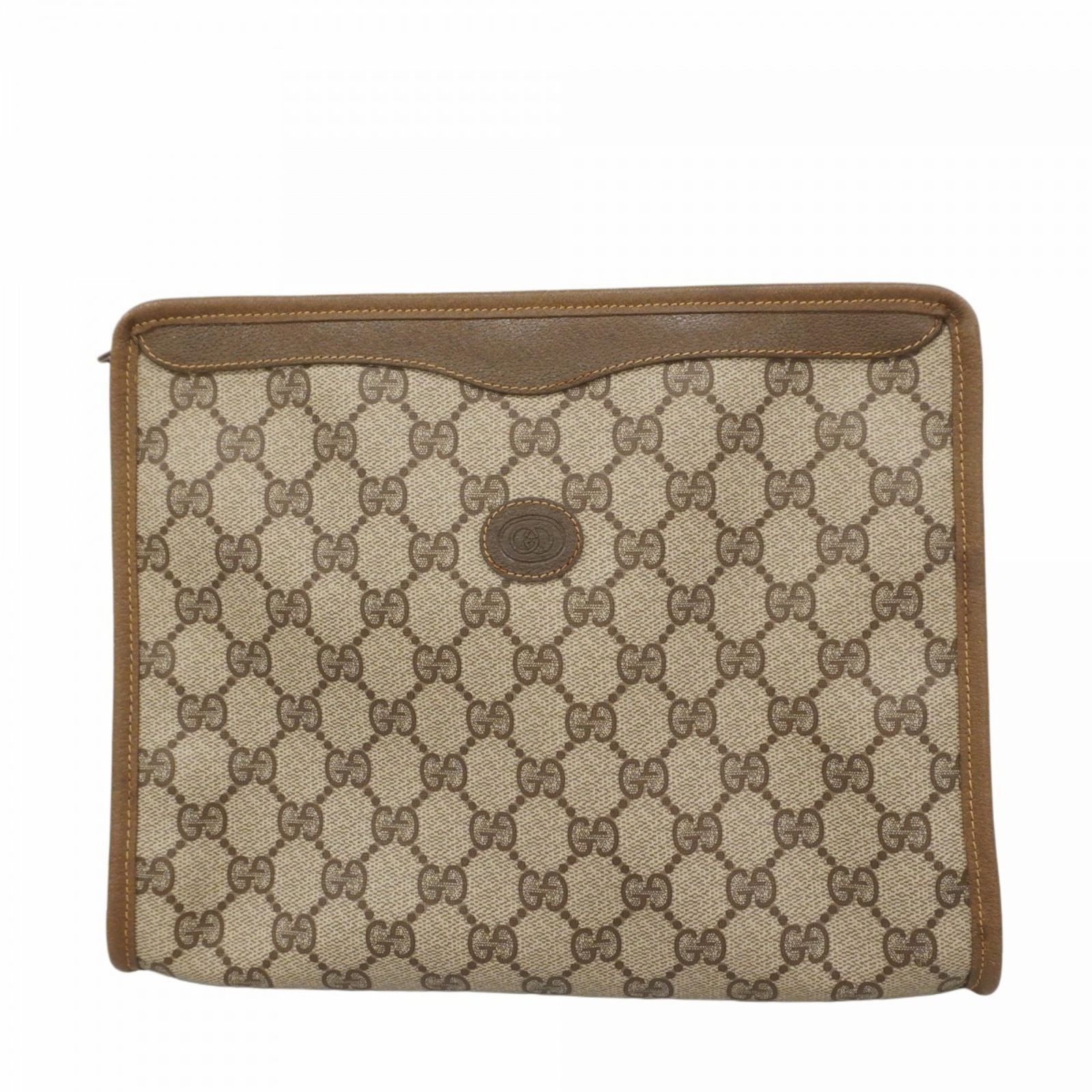 グッチ Gucci グッチ クラッチバッグ GGスプリーム 97 01 038 ベージュ ブラウンレディース