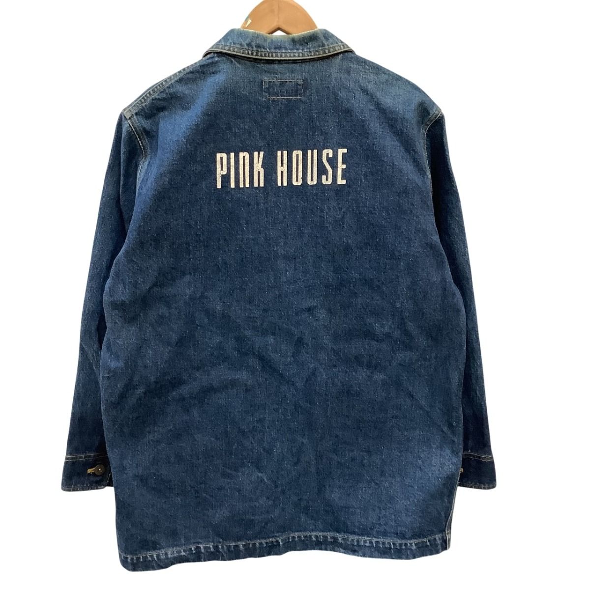 美品　pink house デニムジャケット　Gジャン　ボア　大きいサイズ 美品 pink house デニムジャケット Gジャン ボア 大きいサイズ