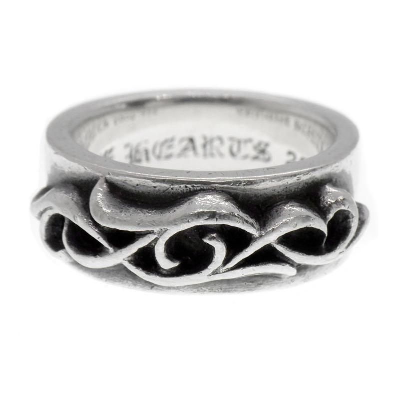 クロムハーツ CHROME HEARTS DBL NARROW VINE BAND ダブル ナロー ヴァインバンド シルバー リング n8153