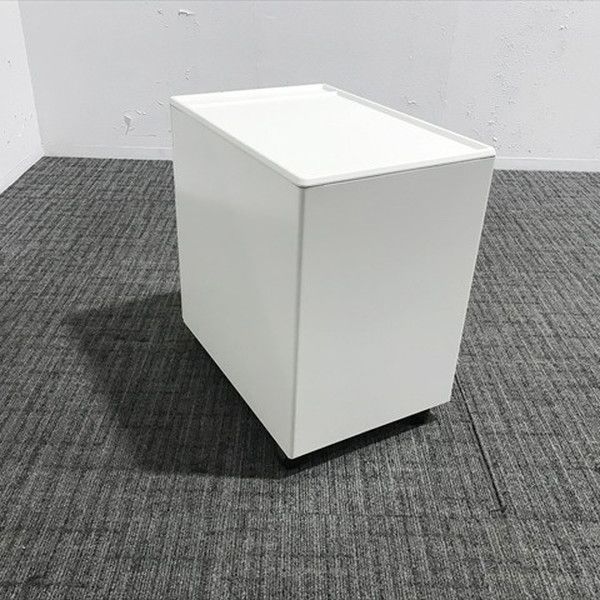 インサイドワゴン 3段 LAタイプ プラス ホワイト デスクワゴン 引出しワゴン