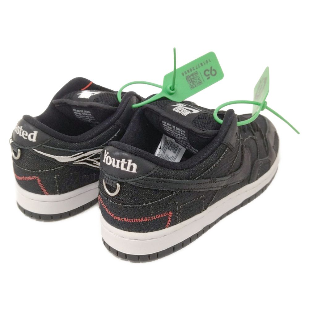 NIKE SB (ナイキエスビー) ×Wasted Youth DUNK LOW PRO QS ウエステッドユース ダンクSB ローカットスニーカー  US7.5/25.5cm ブラック DD8386-001