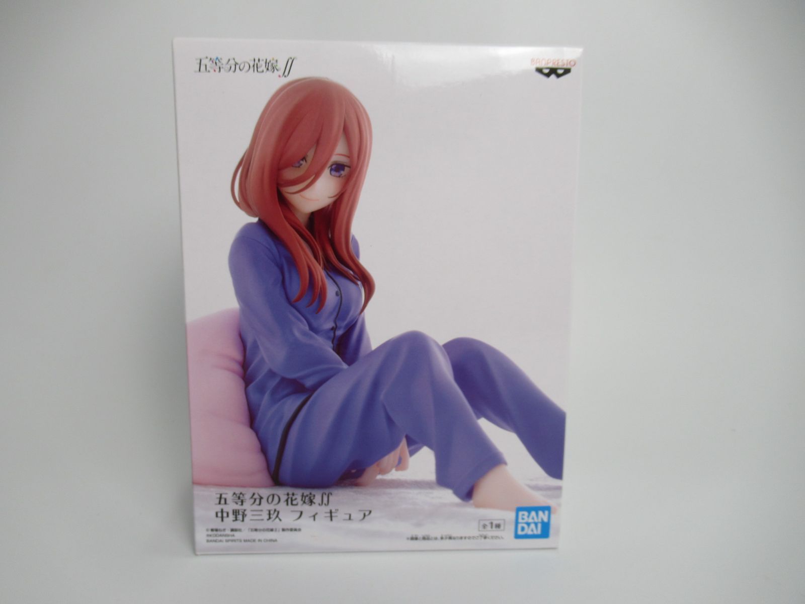 五等分の花嫁∬ 中野三玖 フィギュア パジャマ なかのみく プライズ バンプレスト BANDAI バンダイ 新品未開封 - メルカリ