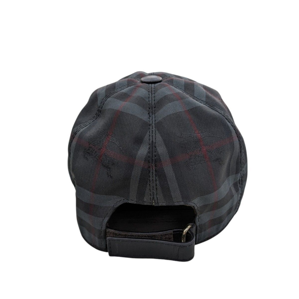 美品 BURBERRY バーバリー 帽子 キャップ ノバチェック グレー系