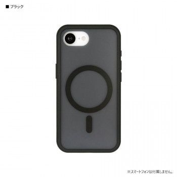 IIIIfit プランプフレーム iPhone16e 対応 ケース ブラック IFT-181BK