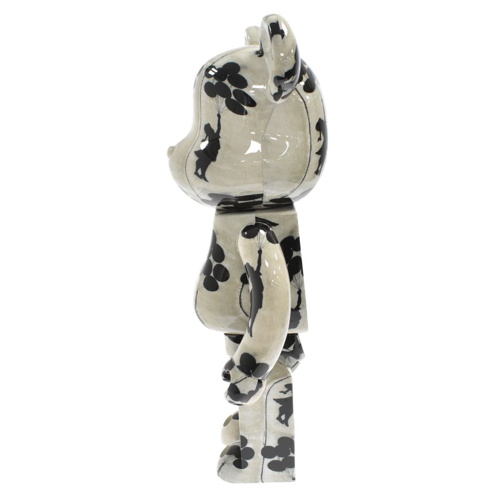 バンクシー フライングバルーンガール少女 ベアブリック1000