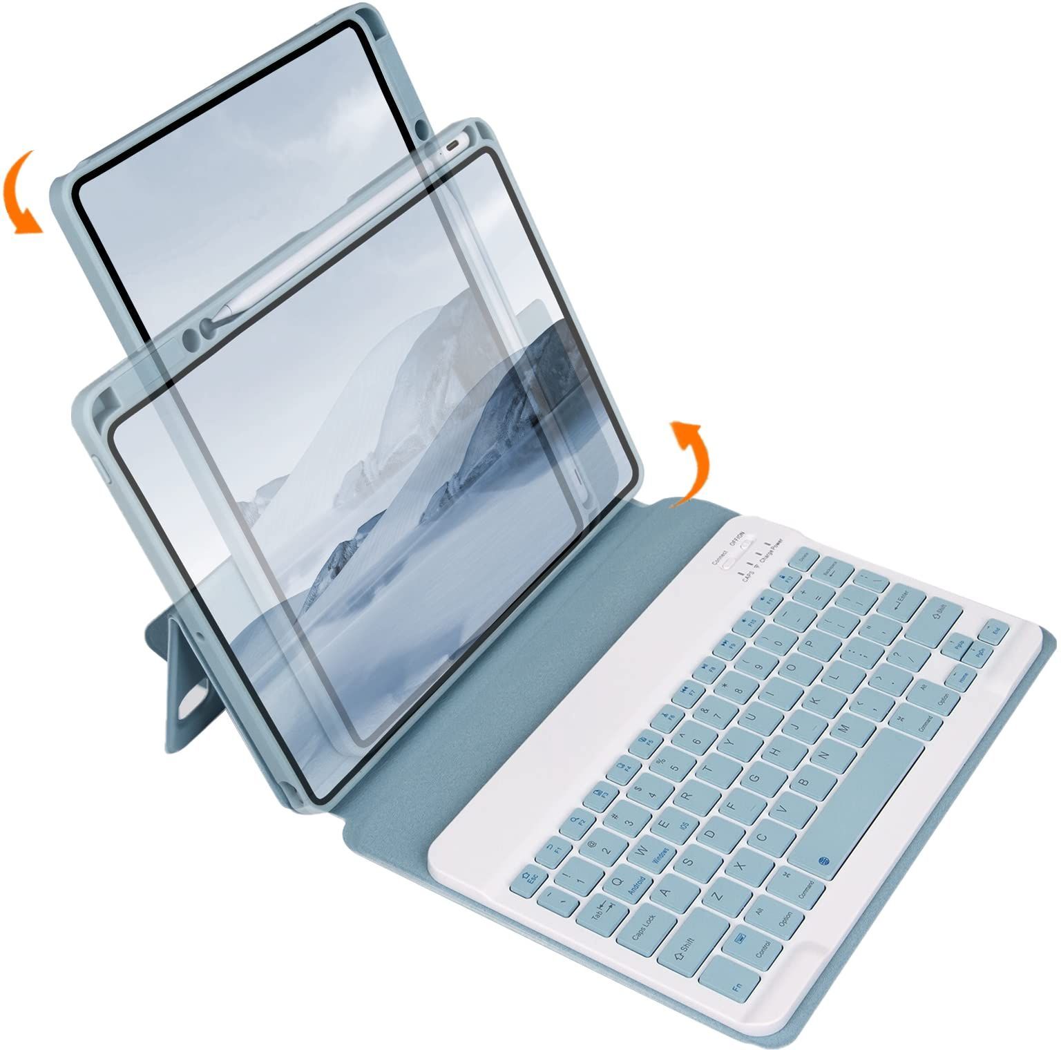 磁気吸着 ケース iPad mini6 キーボードケース 縦置き クリア 磁気吸着 ケース iPad mini6 キーボードケース 縦置き クリア