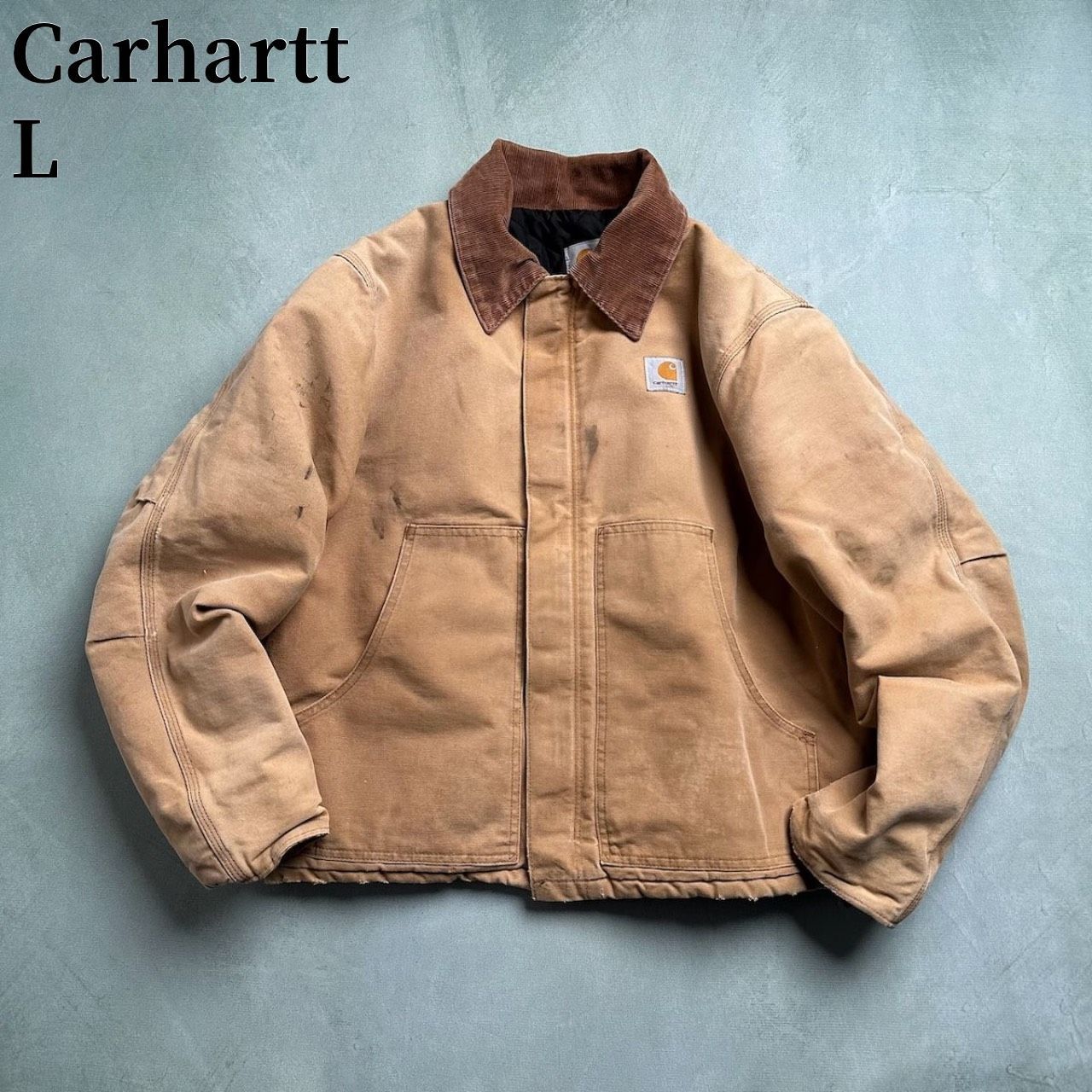 Carhartt　カーハート　トラディショナルジャケット　ダック地　ワークジャケット　ベージュ　L 古着