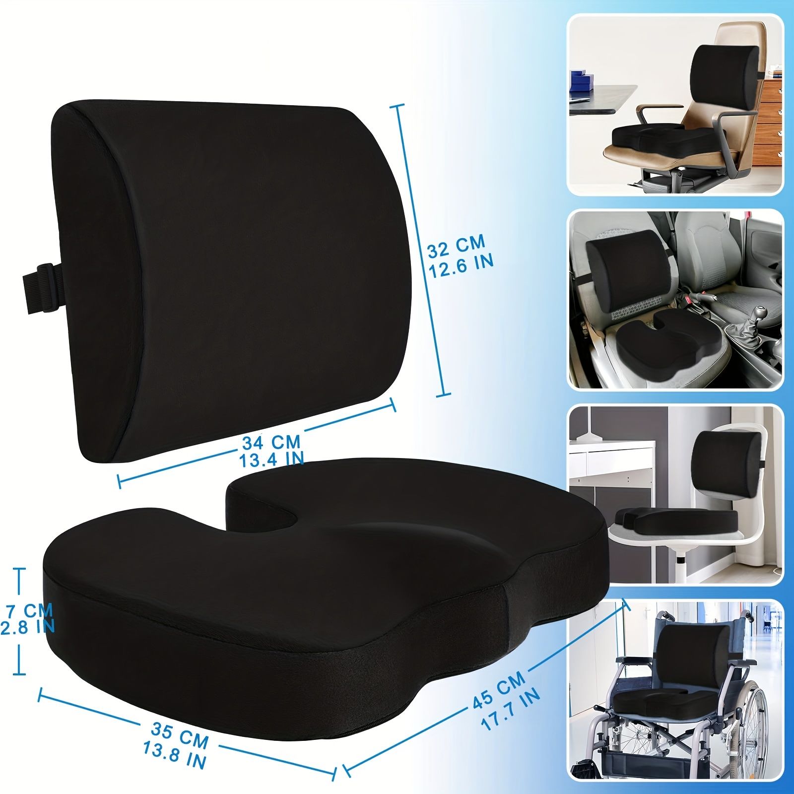 オフィス 車 ゲームチェア用のオールデイ快適ジェルシートクッション - 長時間座り込むためのエルゴノミックデザイン