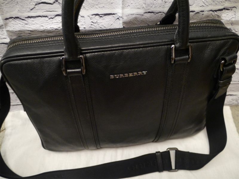 2018◇BURBERRY バーバリー A4対応 ビジネス可 サフィアーノ