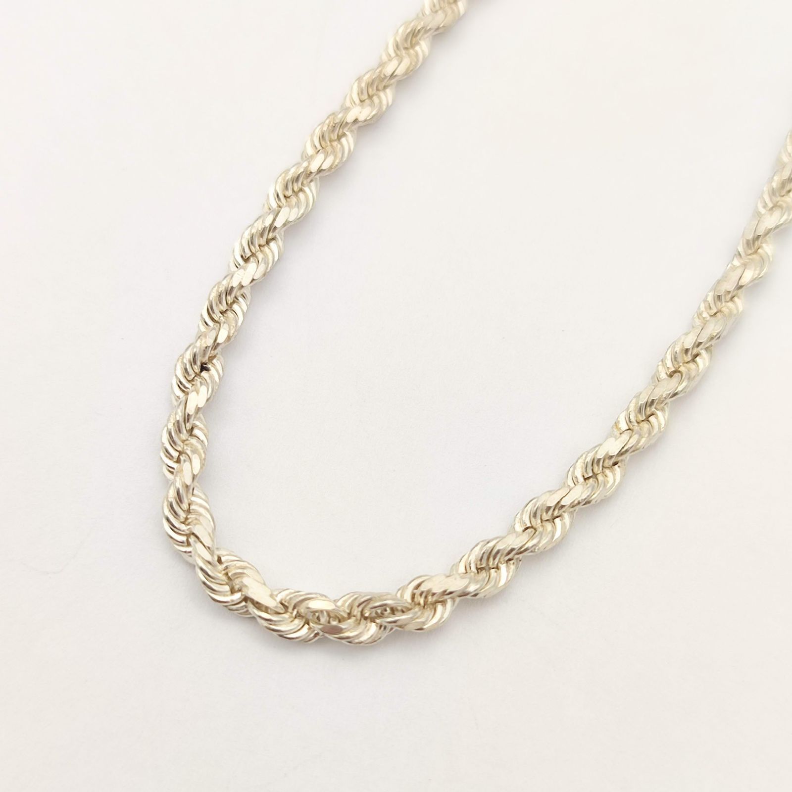 美品】ツイストチェーンネックレス SILVER シルバー925 45