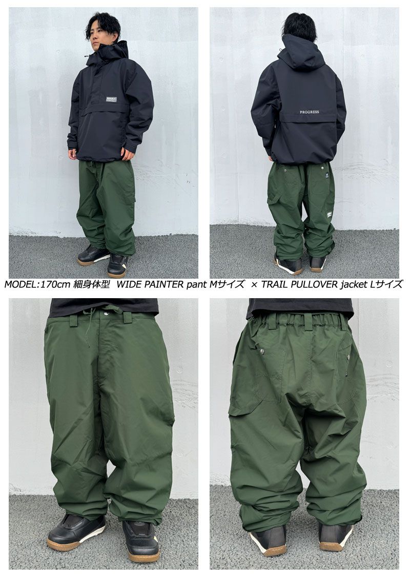 24-25 REPUBLIC & CO/リパブリック WIDE PAINTER pant メンズ レディース 防水パンツ スノーボードウェア  スノーウェアー 2025 - メルカリ