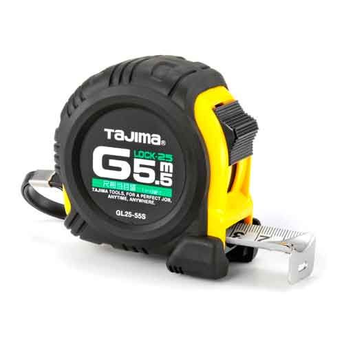 【新品・5営業日で発送】TJMデザイン タジマ Ｇロック２５　５．５Ｍ　尺目 GL25-55SBL 124112