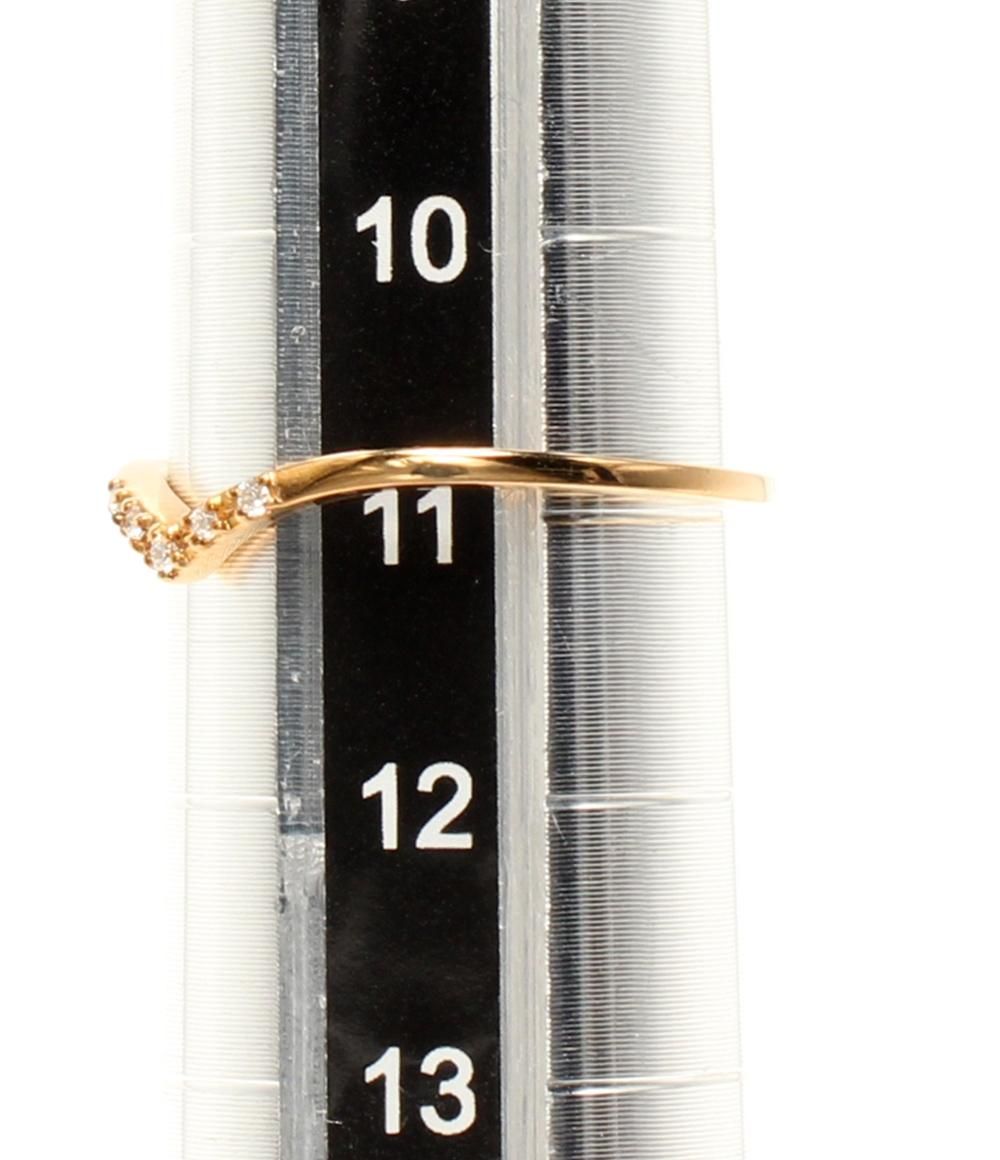 美品 ヴァンドームアオヤマ リング 指輪 K10 ダイヤ 0.02ct