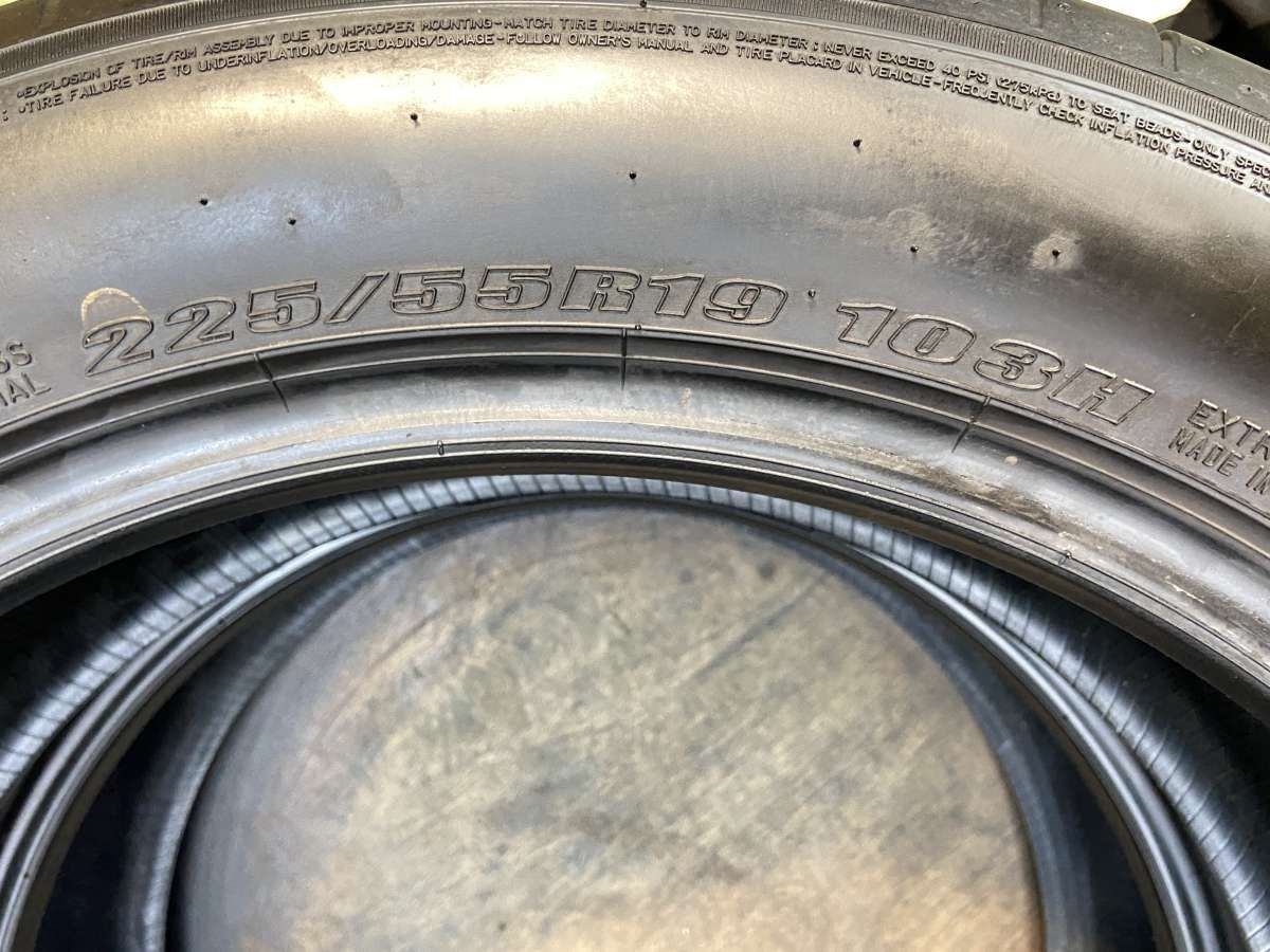 225/55R19 ダンロップ SPスポーツ MAXX 060 中古タイヤ サマータイヤ 2