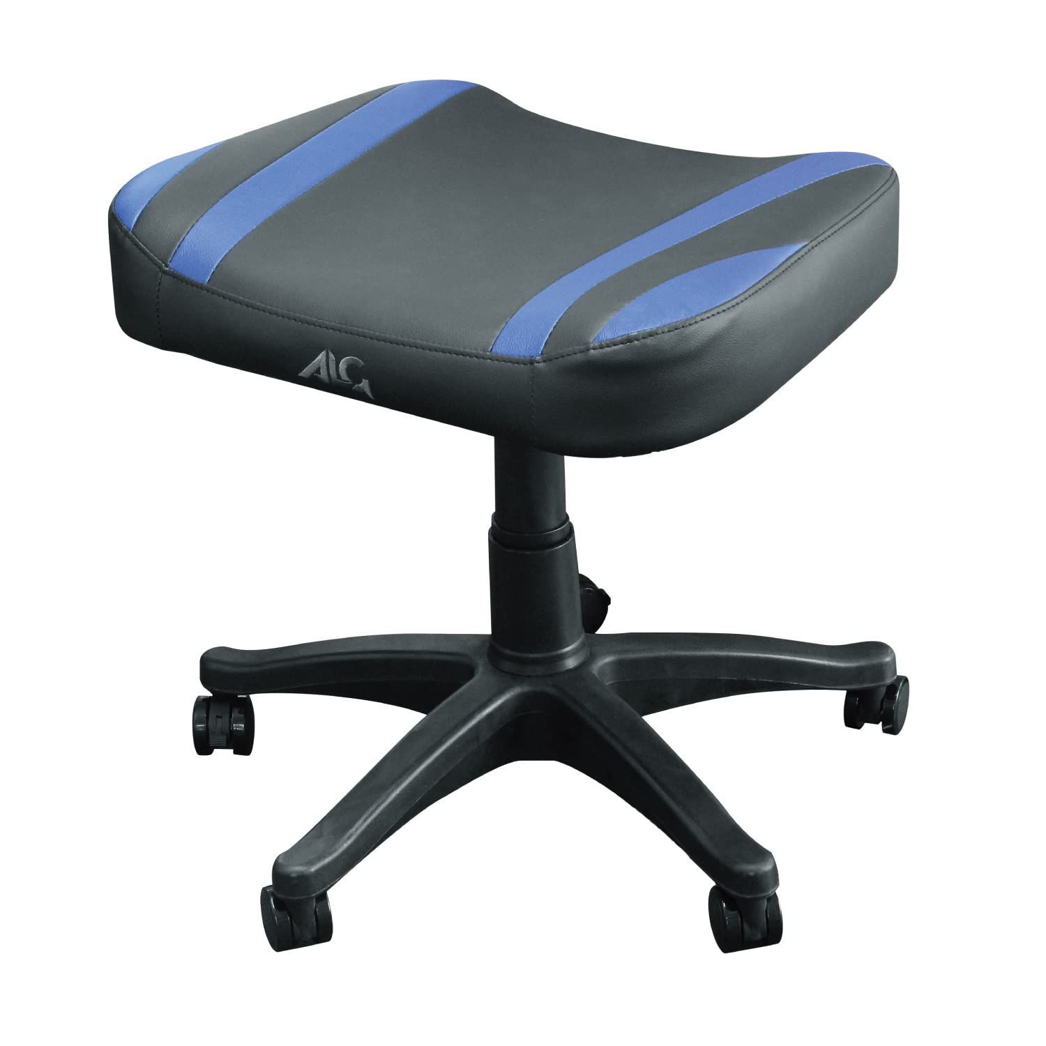 アローン Allone ゲーミングオットマン ブルー＆ブラック 53×43×50cm e-sports ストッパー付きキャスター 高さ変更 な昇降式タイプ 椅子としても使用 ALGA-GMOBAK