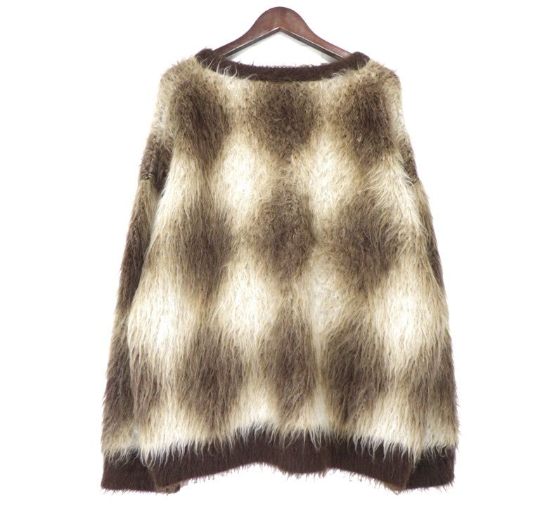 CELINE 2019AW アーガイル柄　モヘアニットセーター CELINE（セリーヌ） 19AW アーガイル柄 モヘアニットセーター