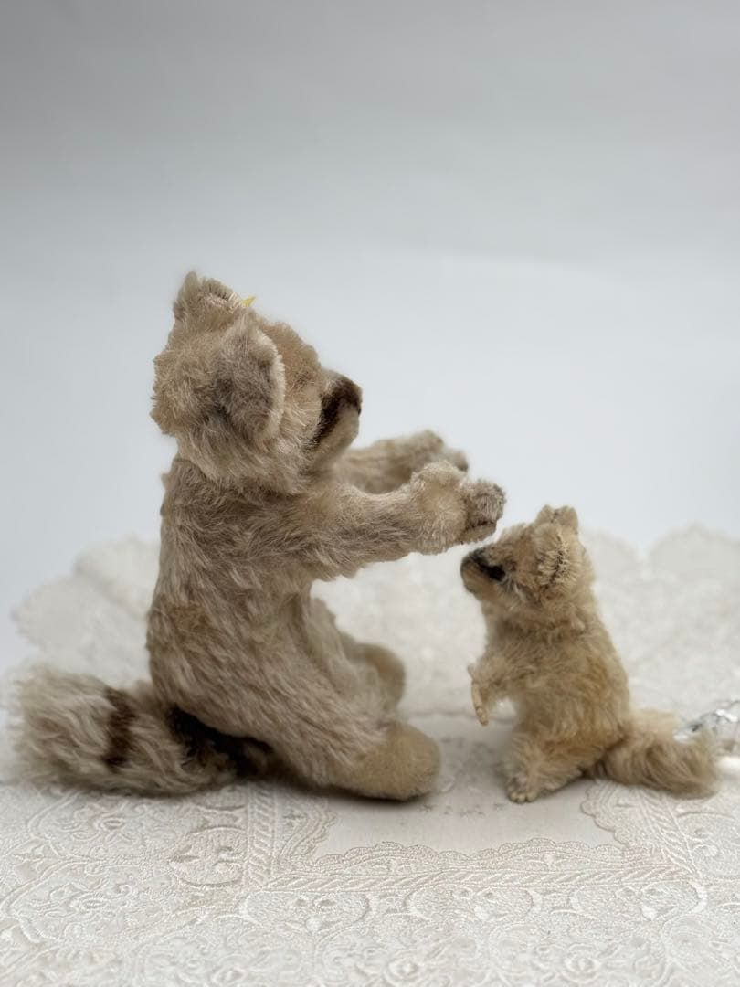 シュタイフ★Raccy Racoon 17cm&10cm★アライグマ 2体セット シュタイフ☆Raccy Racoon 17cm&10cm☆アライグマ 2体セット