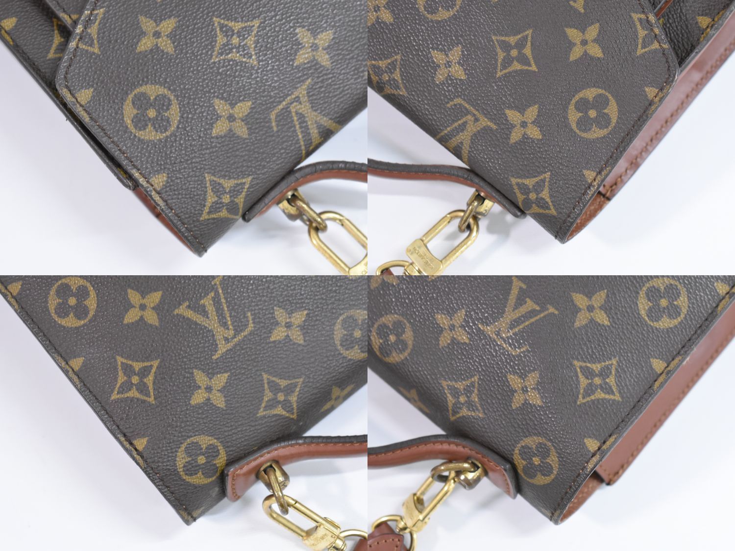 本物 ルイヴィトン LOUIS VUITTON LV モンソー モノグラム 2WAY ...