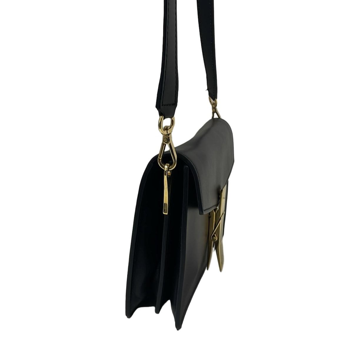 □極美品□ ZANCHETTI ザンケッティ レザー ショルダーバッグ クロス 