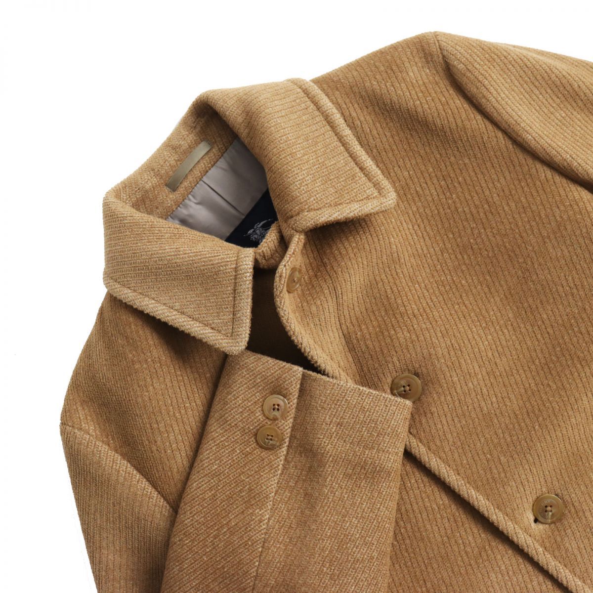 美品　BURBERRY　バーバリー　ロンドン　コート　ロゴボタン　メンズ 極美品○BURBERRY LONDON バーバリーロンドン アンゴラ混 ロゴ