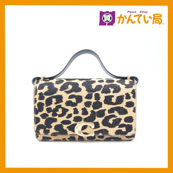 COACH コーチ CM515 バンディットショルダーバッグ レオパード ワン 