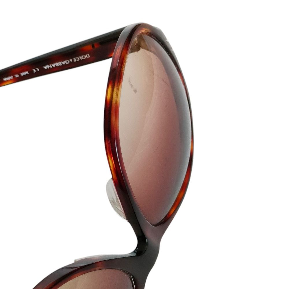 DOLCE&GABBANA ドルチェ&ガッバーナ DG べっ甲調 サングラス 良品 DOLCE&GABBANA ドルチェ＆ガッバーナ ドルガバ セルフレーム