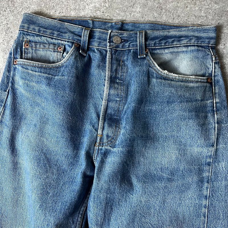 人気の新作 501 Levis USA製 90s ヒゲ デニム ストレート ジーパン